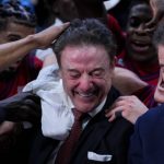 Rick Pitino reacts to getting 900th career win